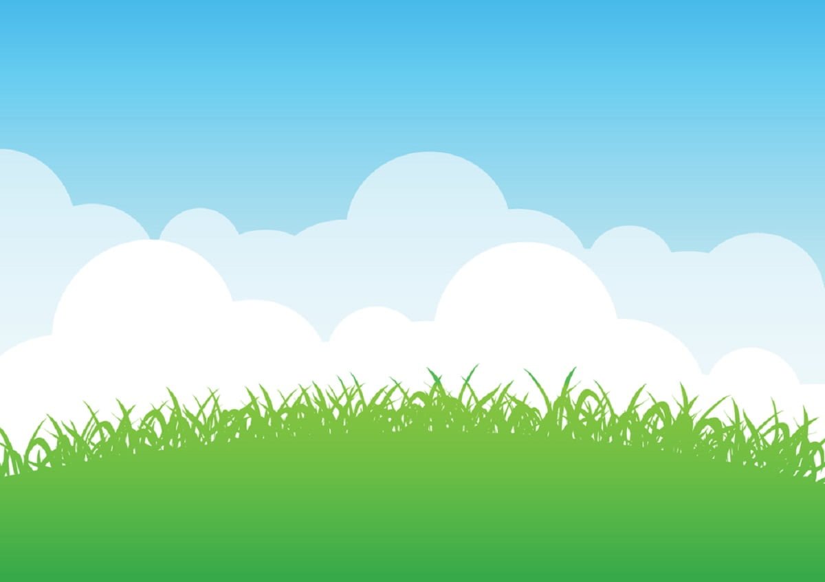 cartoon lawn horizon