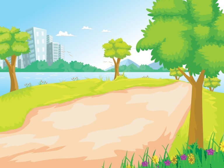 grass bare spot by the river